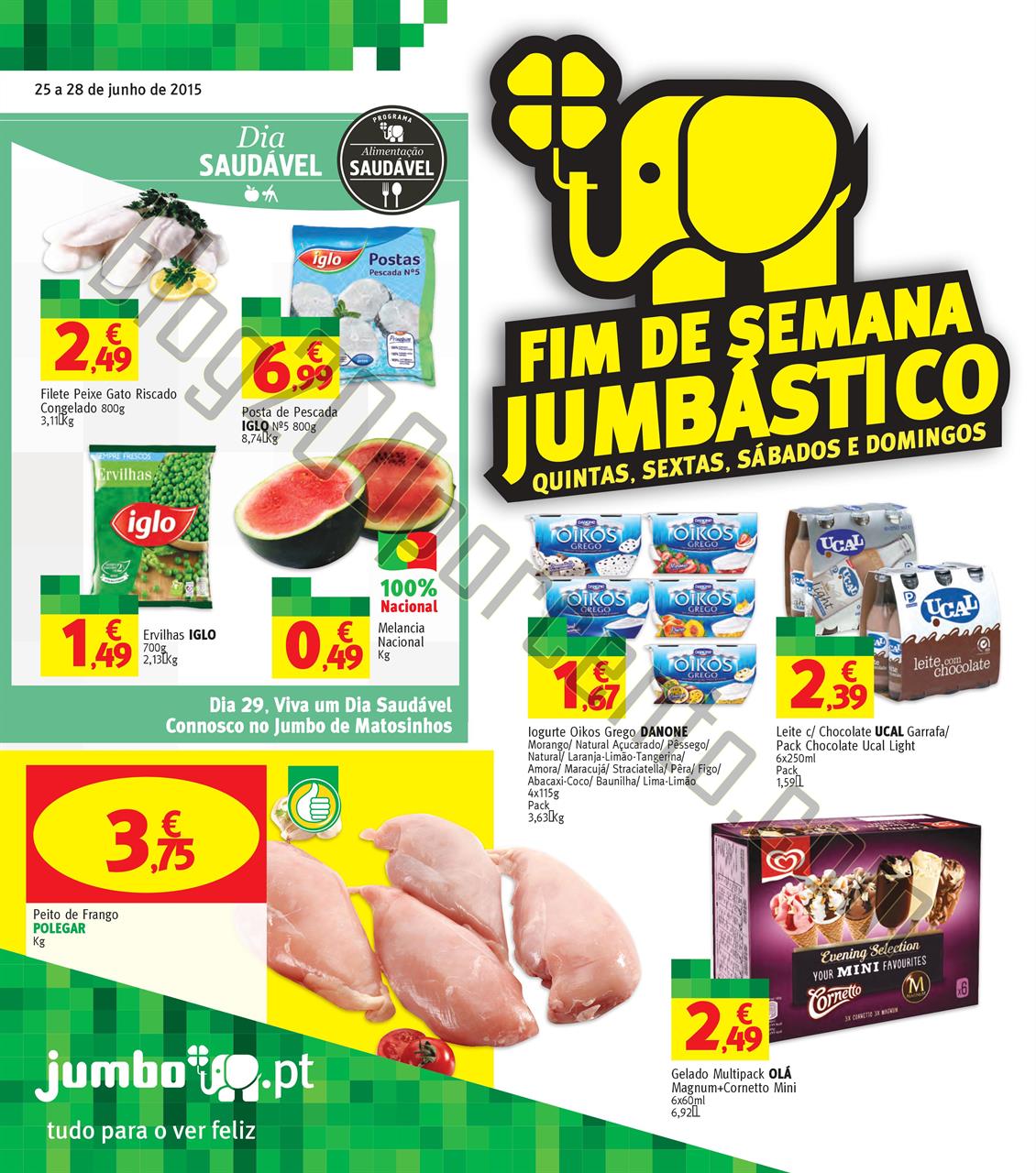 Antevisão Folheto JUMBO Fim de semana de 25 a 28 