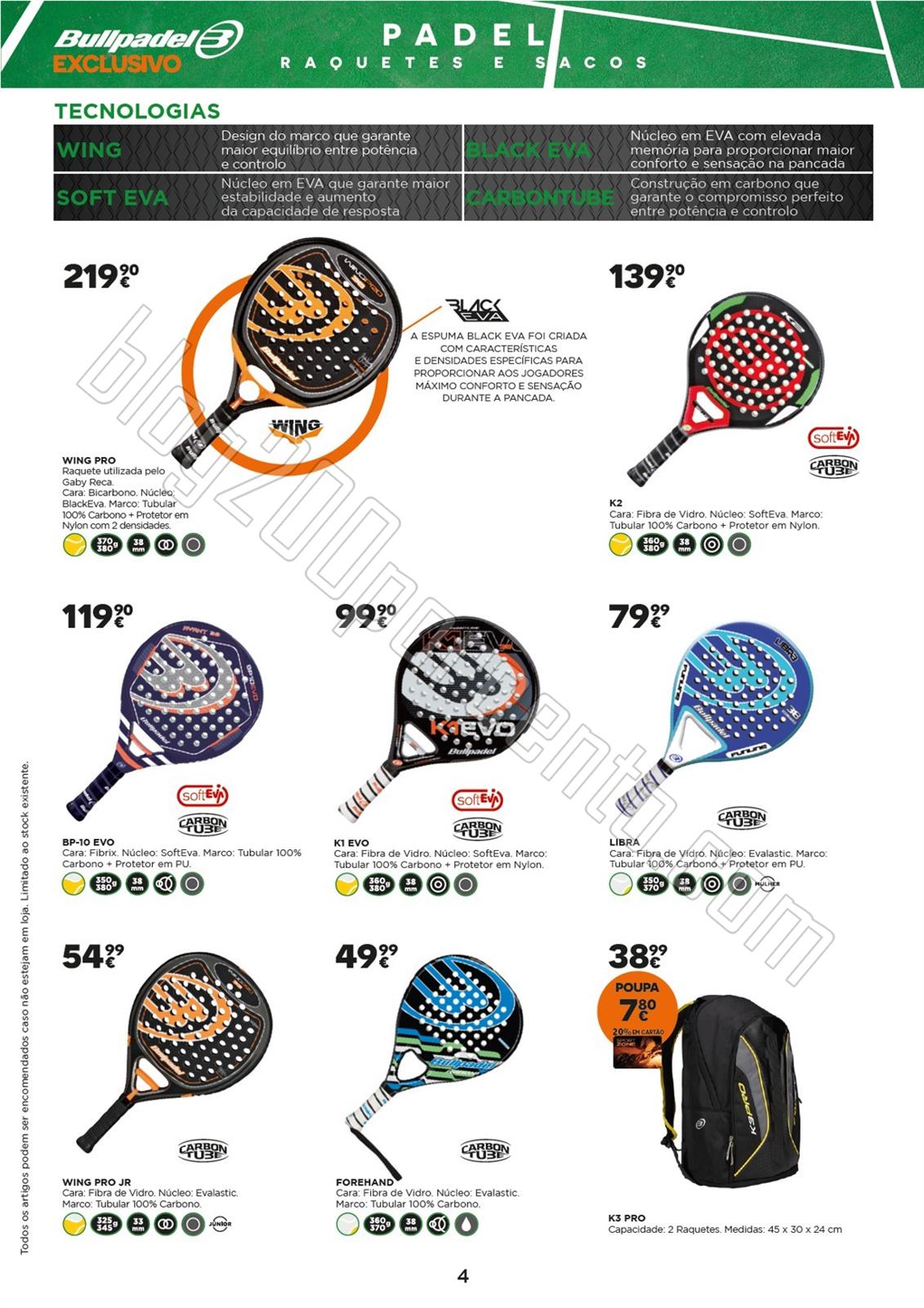 Novo Folheto SPORT ZONE Ténis de 27 abril a 1 jun