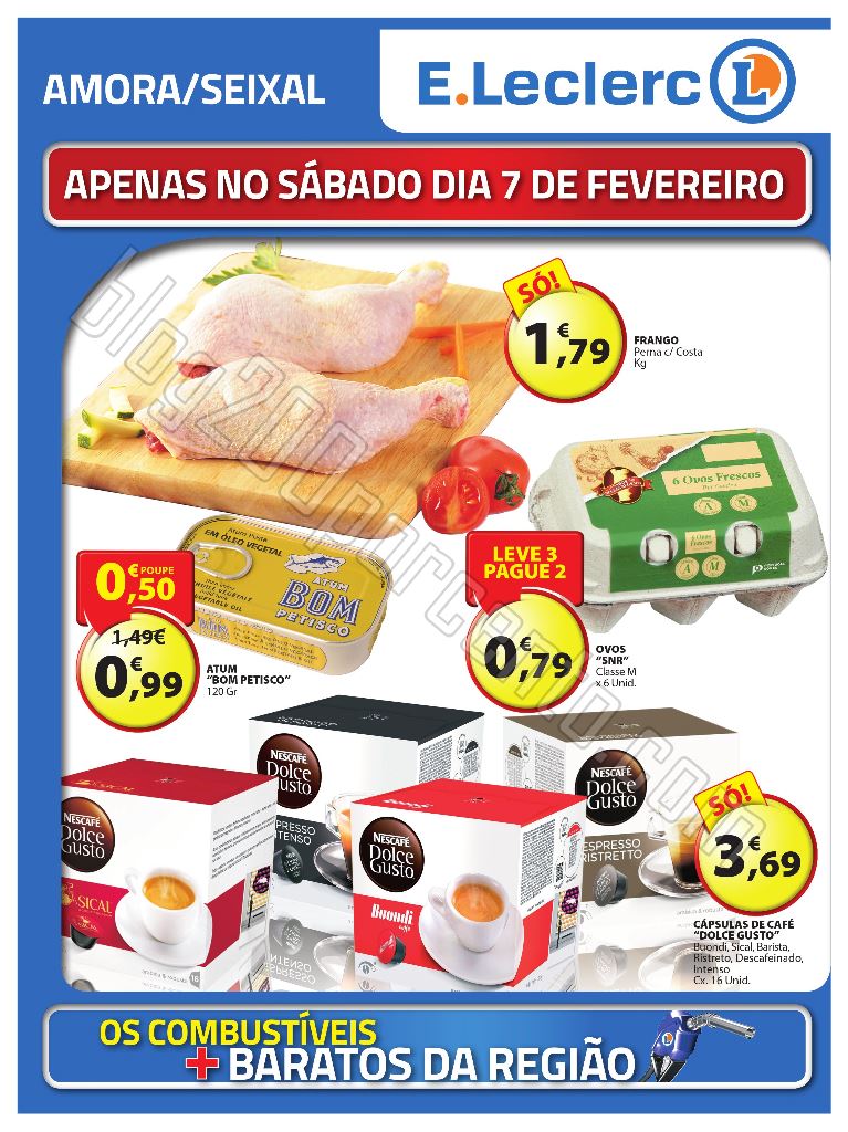 Antevisão Folheto E-LECLERC Amora-Seixal 7 fevere