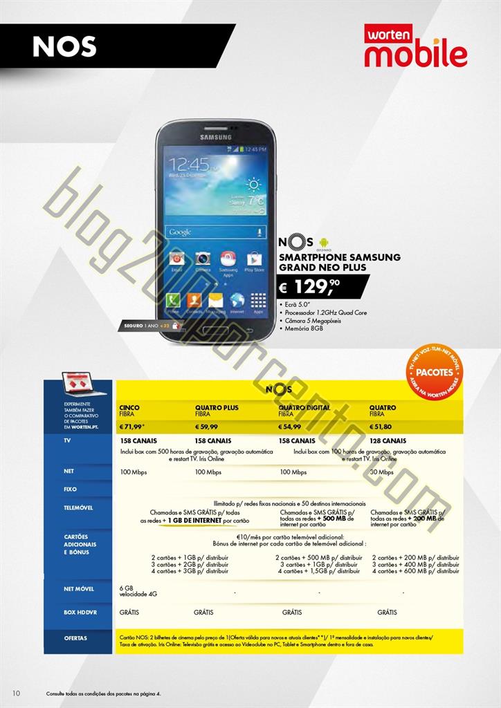 Novo folheto WORTEN Mobile Promoções de 4  junho