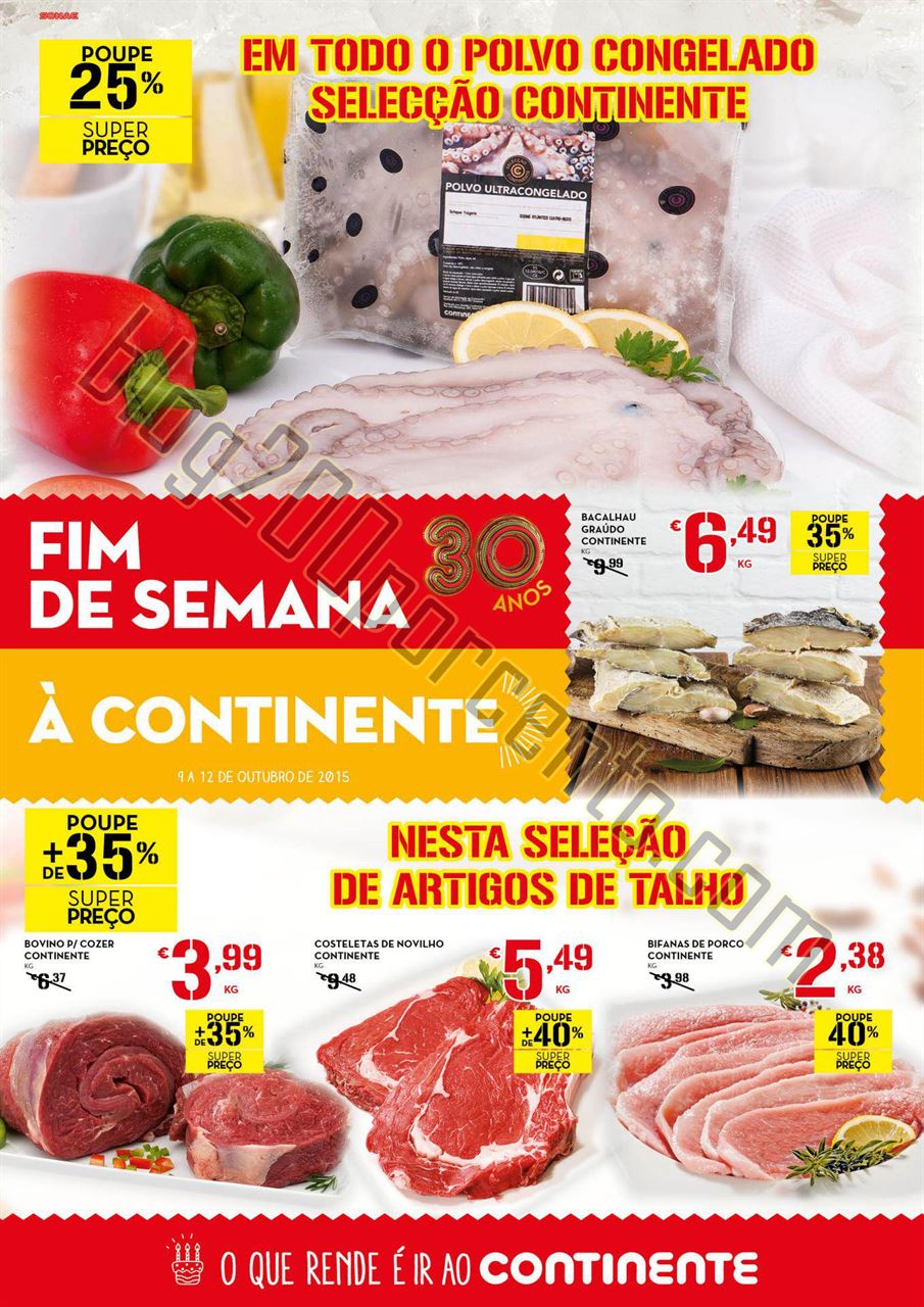 Antevisão Folheto CONTINENTE Frescos Fim de seman