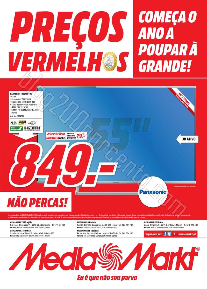 Antevisão Folheto MEDIAMARKT Centro de 22 a 28 ja