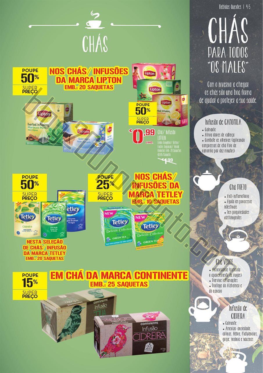 Antevisão Folheto CONTINENTE - MODELO Bebidas que