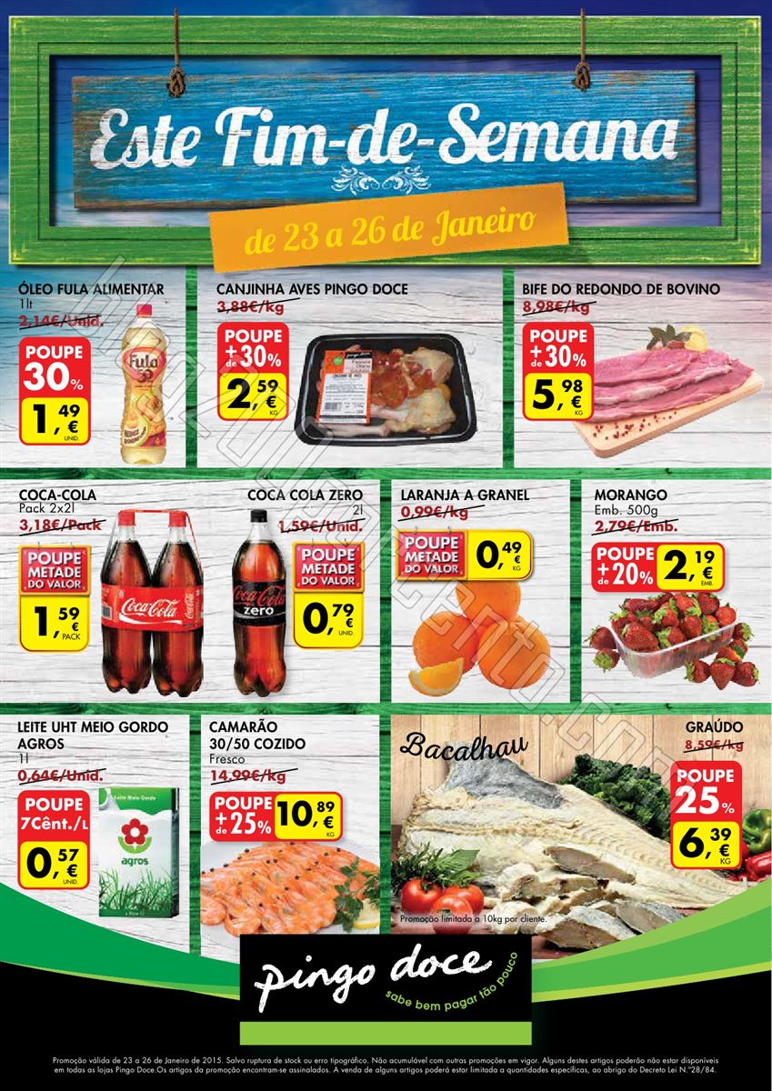 Antevisão Folheto PINGO DOCE Fim de Semana de 23 
