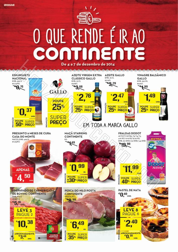 Antevisão folheto CONTINENTE de 4 a 7 dezembro p1