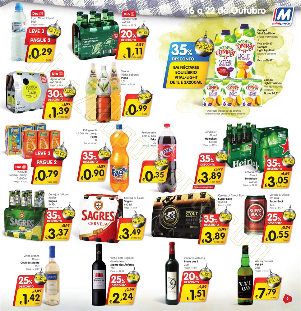 Antevisão Folheto MINIPREÇO de 16 a 22 outubro p