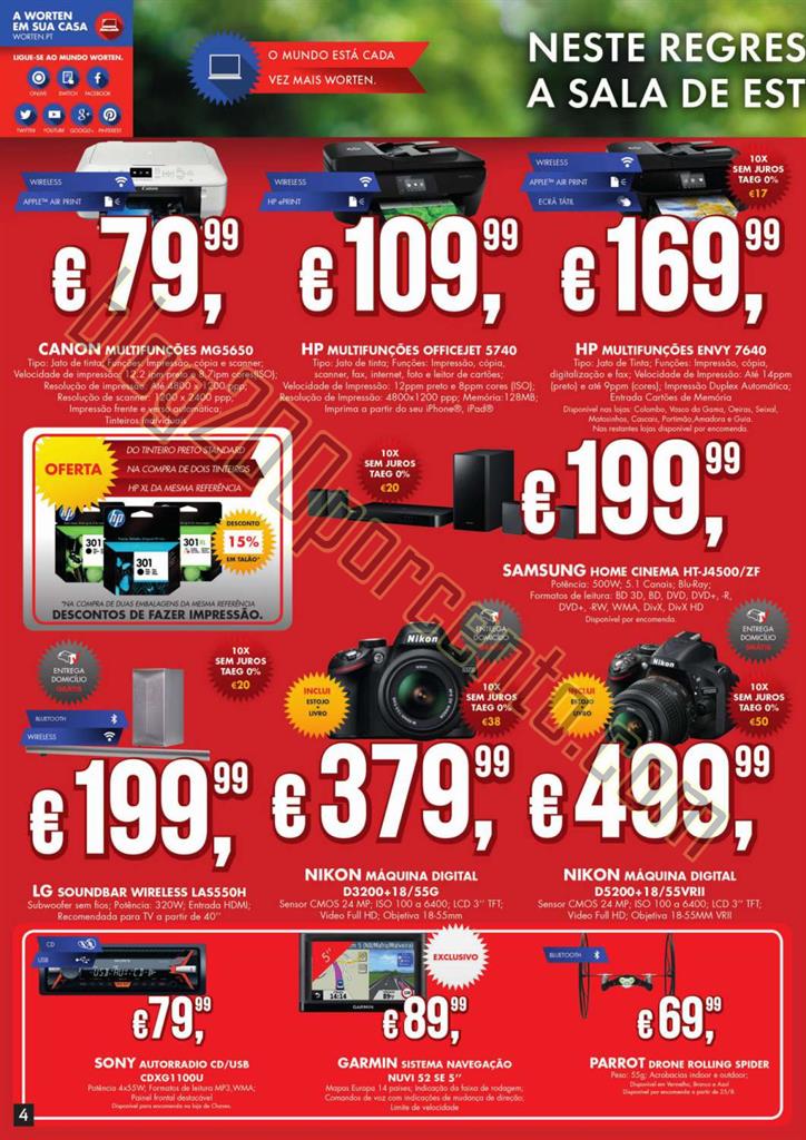 Novo Folheto WORTEN Regresso às aulas II de 19 ag