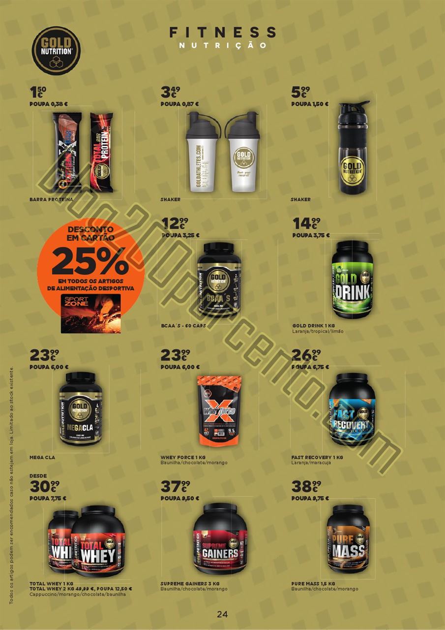 Antevisão Folheto SPORT ZONE Fitness de 8 outubro