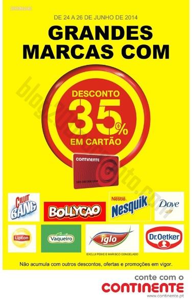 35% de desconto CONTINENTE de 24 a 26 junho