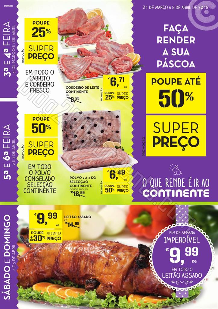 Antevisão Folheto CONTINENTE Extra de 31 março a