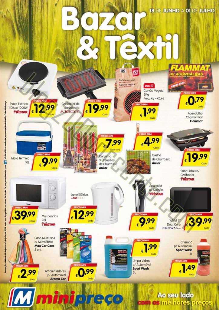 Antevisão folheto MINIPREÇO Bazar de 18 junho a 
