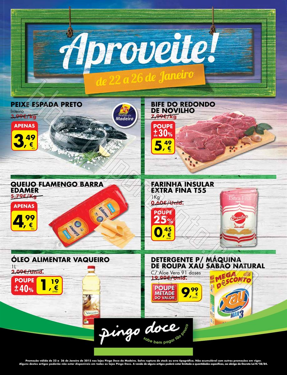 Novo Folheto PINGO DOCE Madeira Extra Fim de Seman