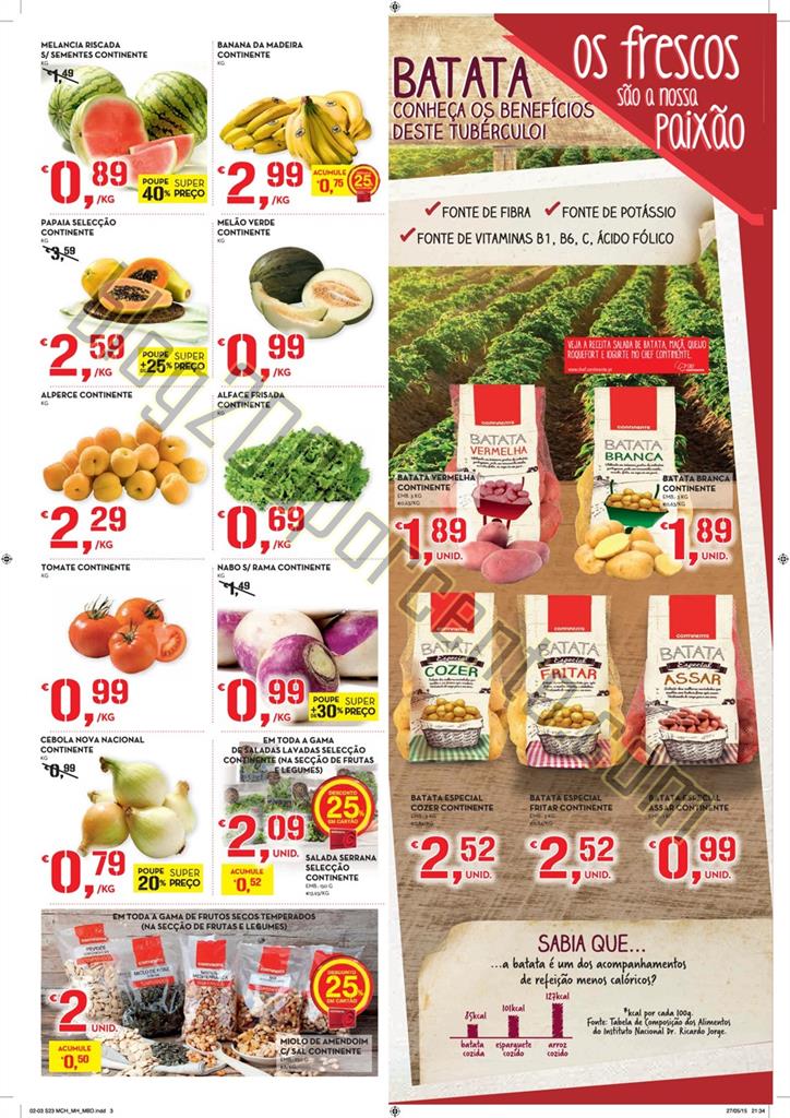 Antevisão Folheto CONTINENTE Promoções de 2 a 8