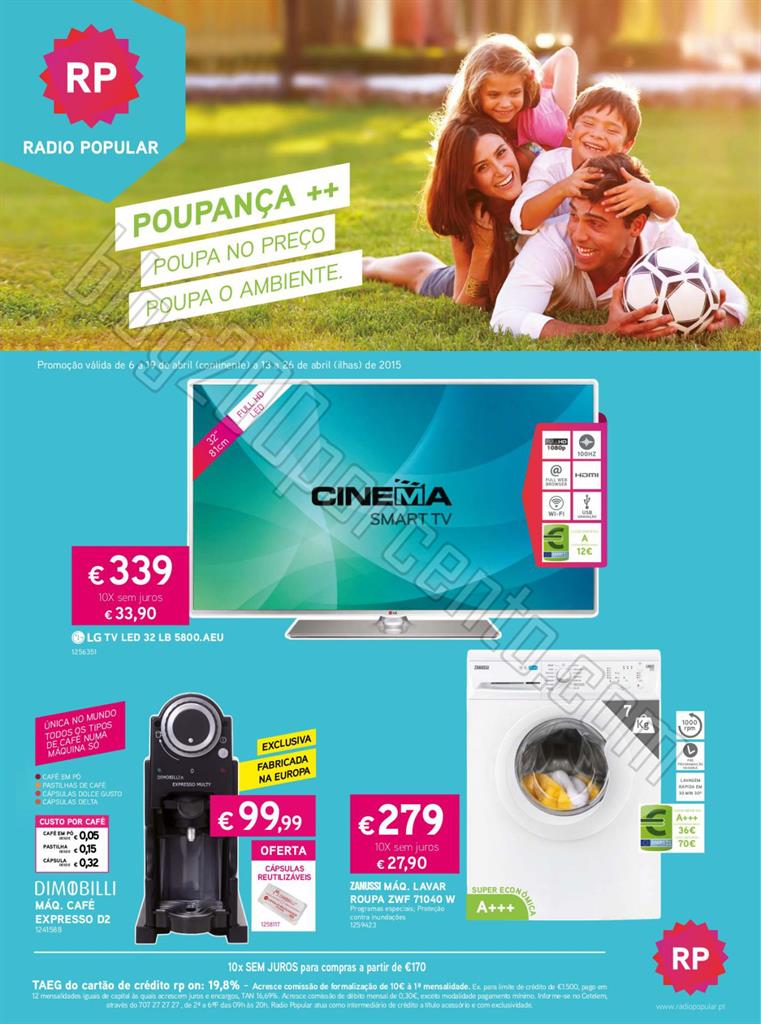 Antevisão Folheto RADIO POPULAR Promoções de 6 