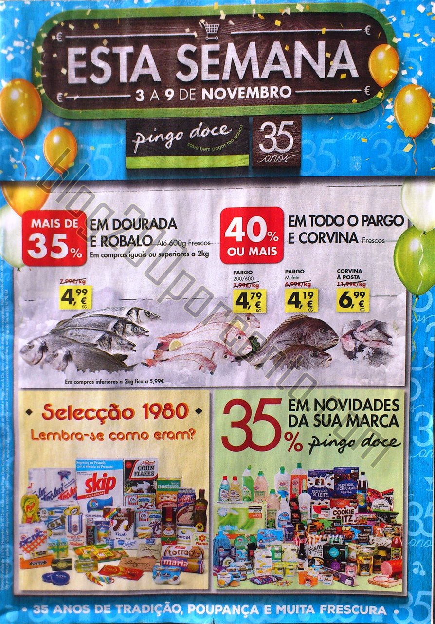 Antevisão Folheto PINGO DOCE promoções de 3 a 9 novembro