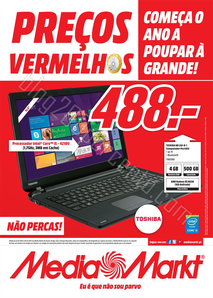 Antevisão Folheto MEDIAMARKT Norte de 22 a 28 jan