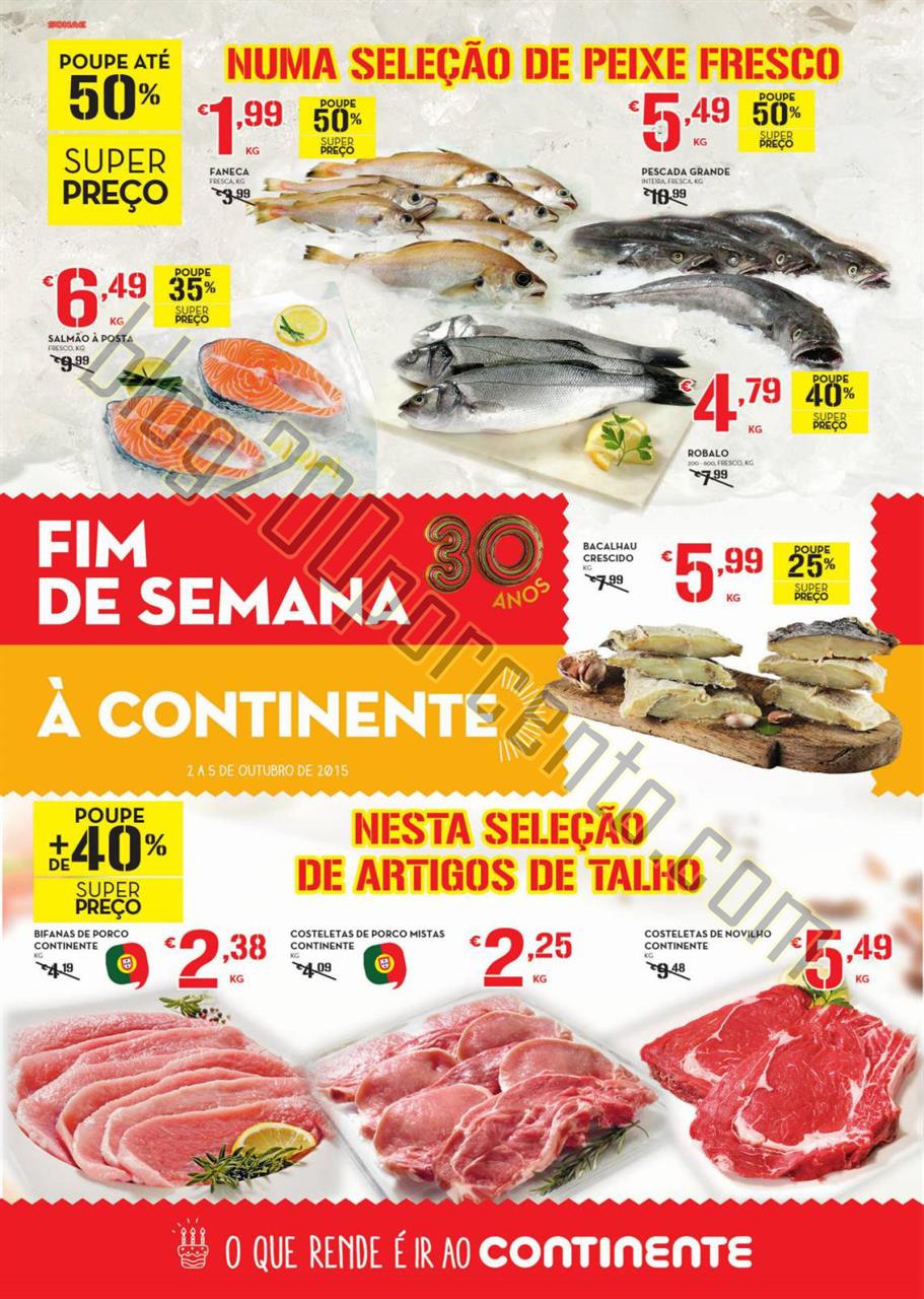Antevisão Folheto CONTINENTE Frescos fim de seman