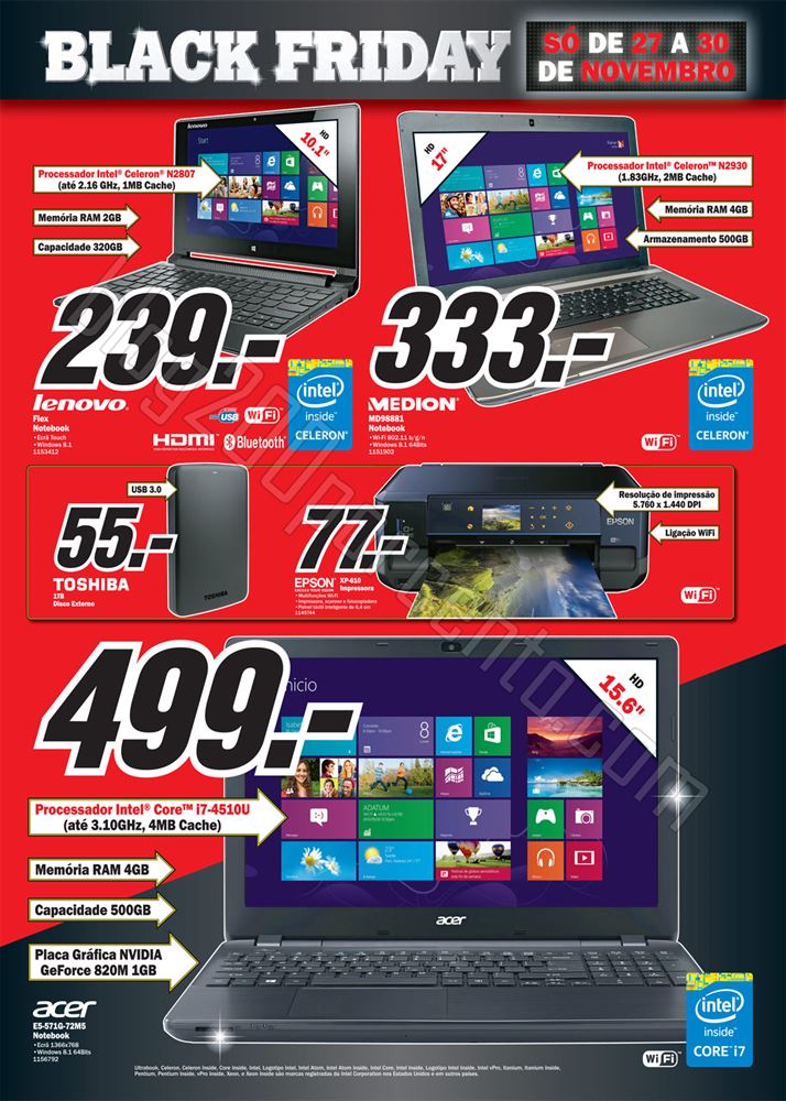 Antevisão Folheto MEDIA MARKT Nacional Balack Fri
