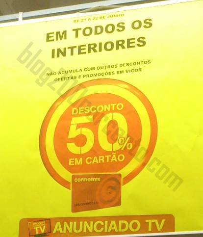 50% de desconto CONTINENTE até 22 junho - Interiores