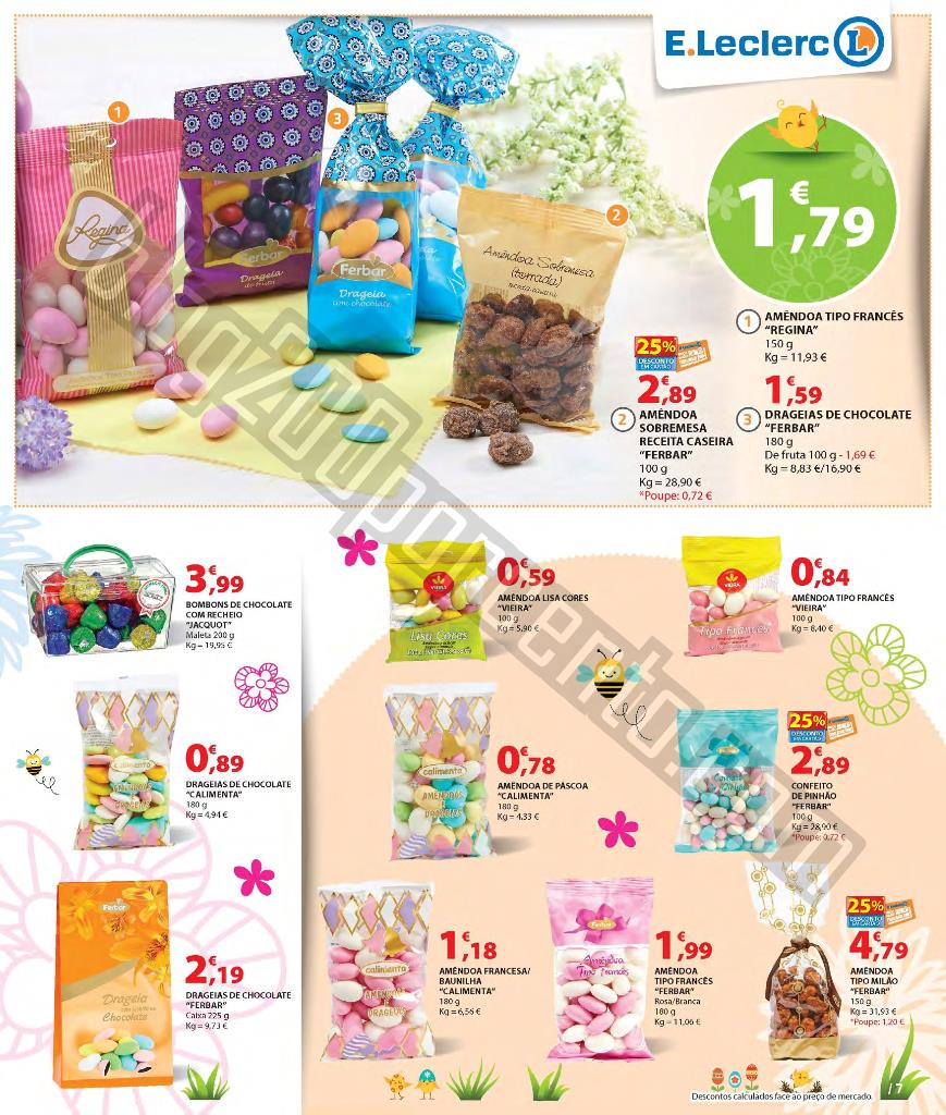 Antevisão Folheto E-LECLERC Páscoa de 24 março 