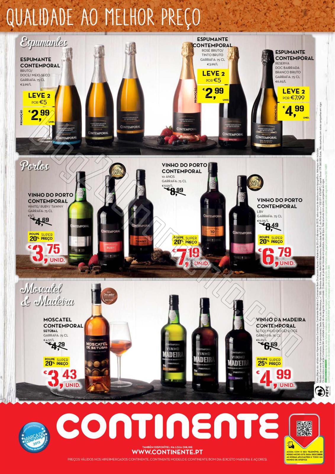 Antevisão Folheto CONTINENTE Vinhos de 20 a 31 ma