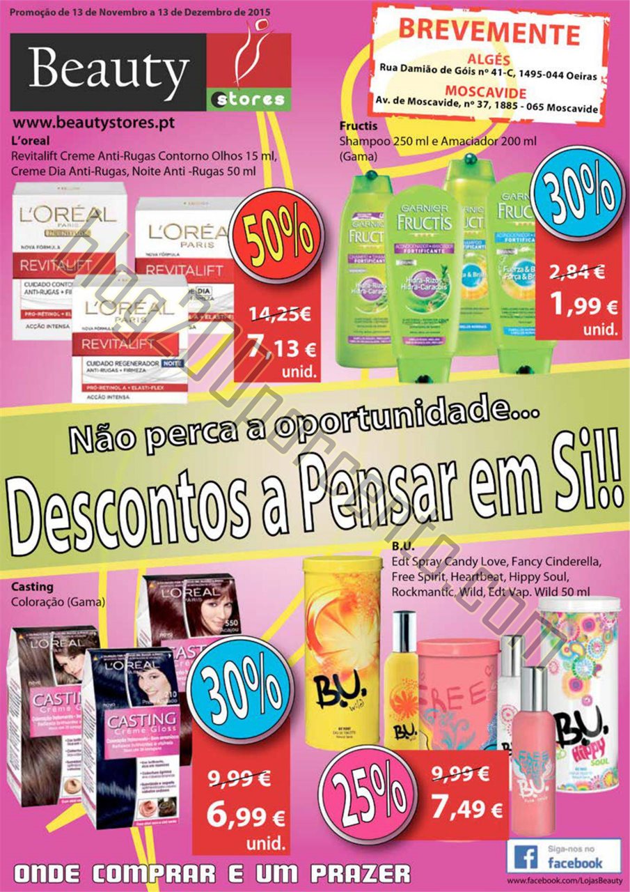 Novo Folheto BEAUTY STORES Promoções de 13 novem