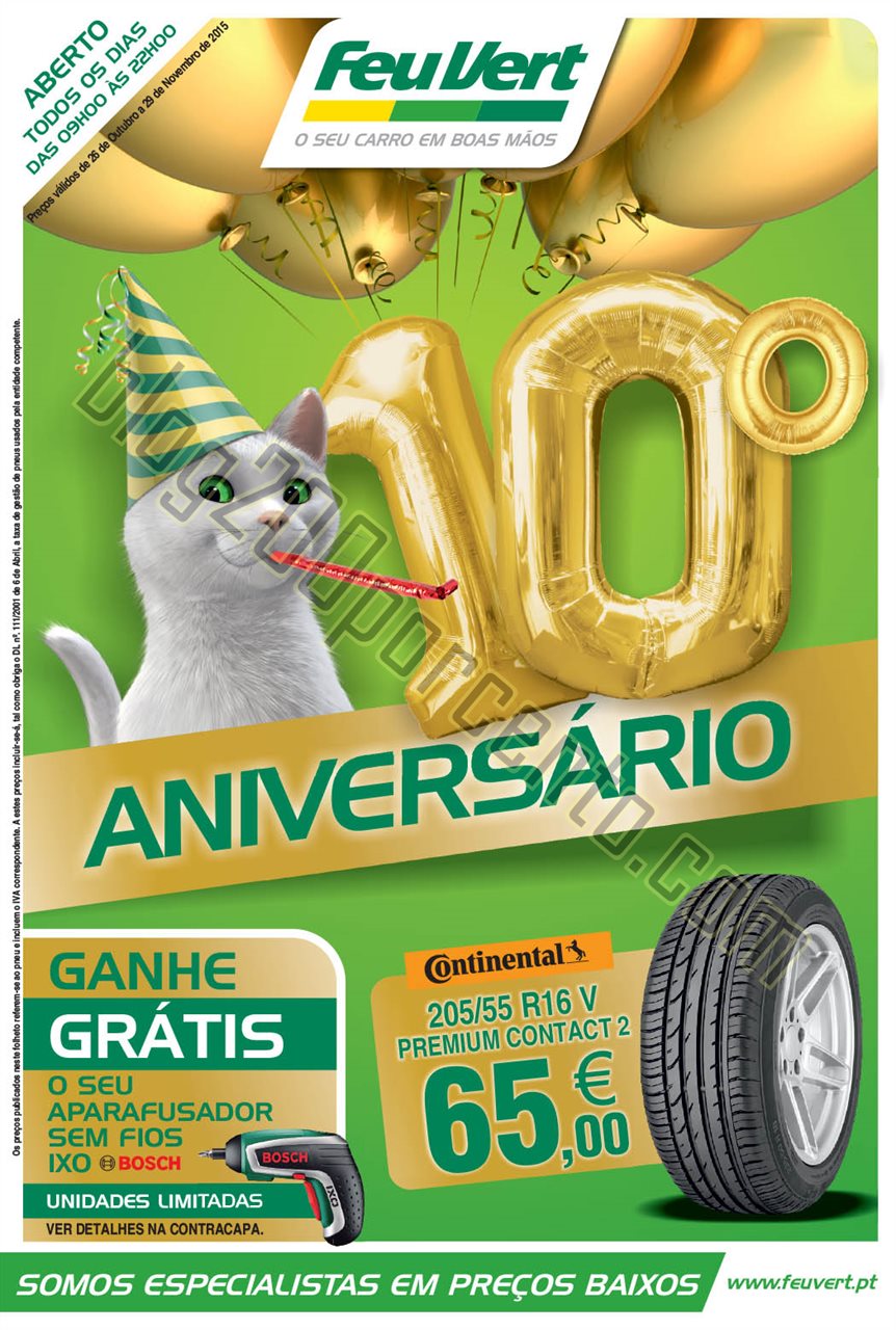 Antevisão Folheto FEU VERT Aniversário de 26 out