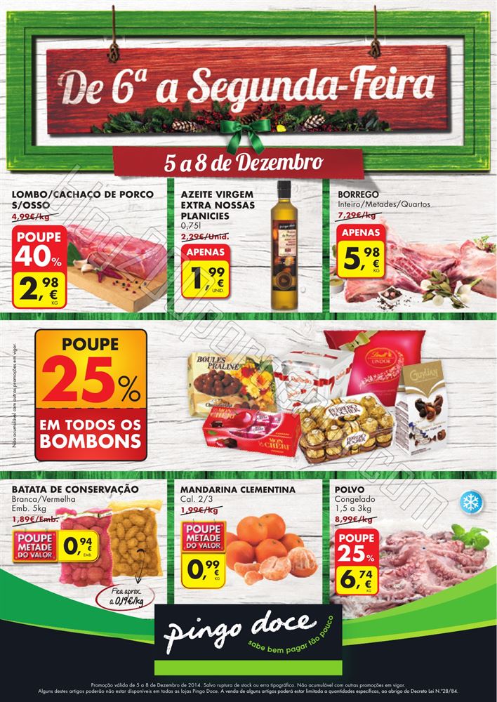 Antevisão Folheto PINGO DOCE Fim de Semana 5 a 8 