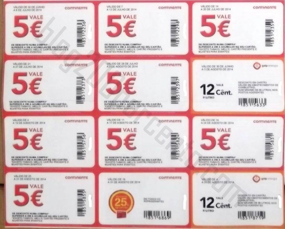 Nota 5 CONTINENTE de 30 junho até 31 Agosto ! loool