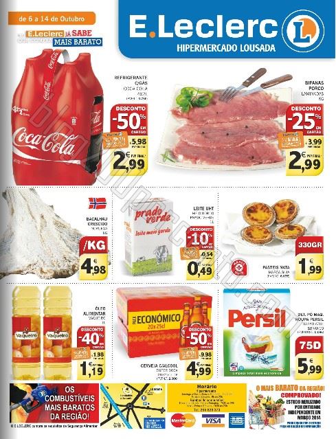 Antevisão Folheto E-LECLERC Lousada de 6 a 14 outubro