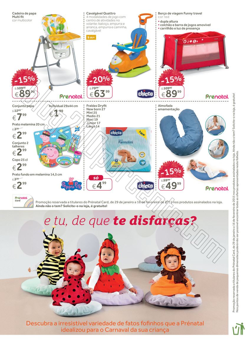 Novo Folheto PRÉNATAL de 29 janeiro a 16 fevereir