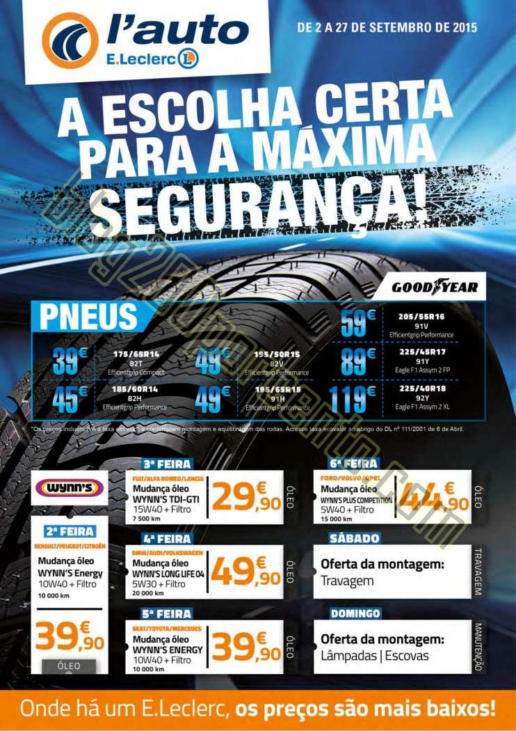Novo Folheto E-LECLERC Auto de 2 a 27 setembro p1.