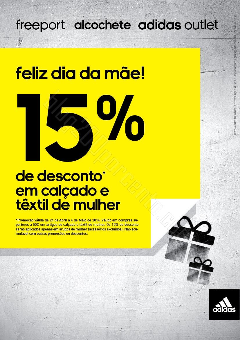 15% de desconto | FREEPORT | adidas de 24 abril a 4 maio