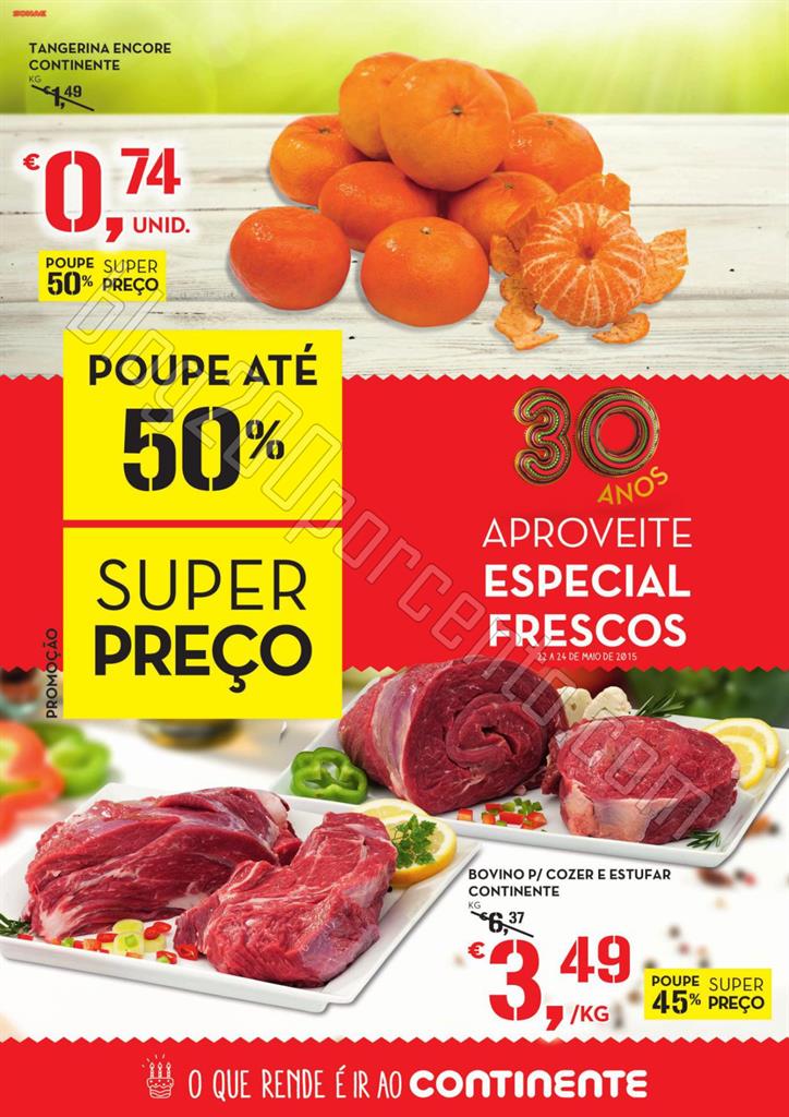 Antevisão Folheto CONTINENTE Fim de semana Fresco