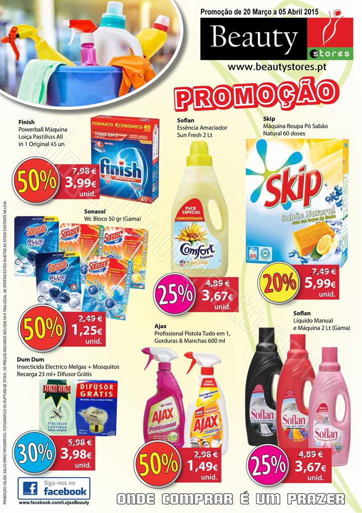 Antevisão Folheto BEAUTY STORES de 20 março a 5 