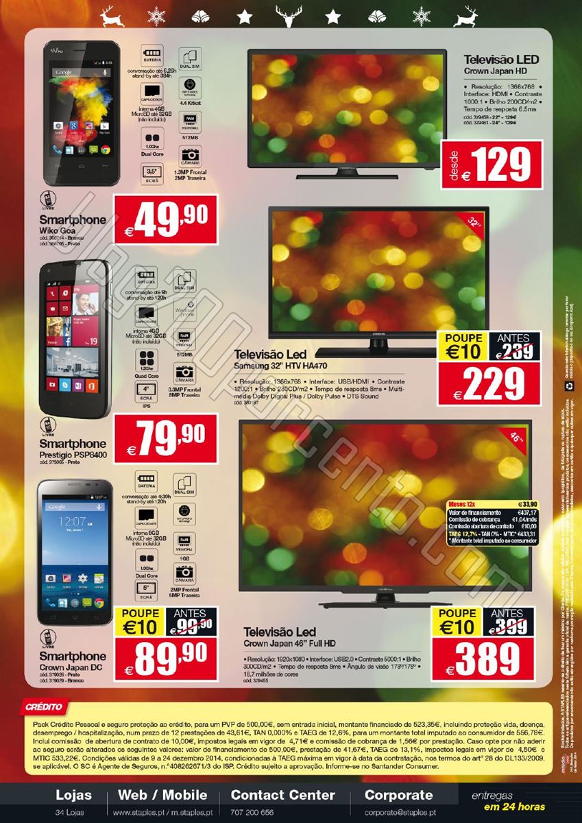 Novo Folheto STAPLES Natal de 9 a 24 dezembro p4.j