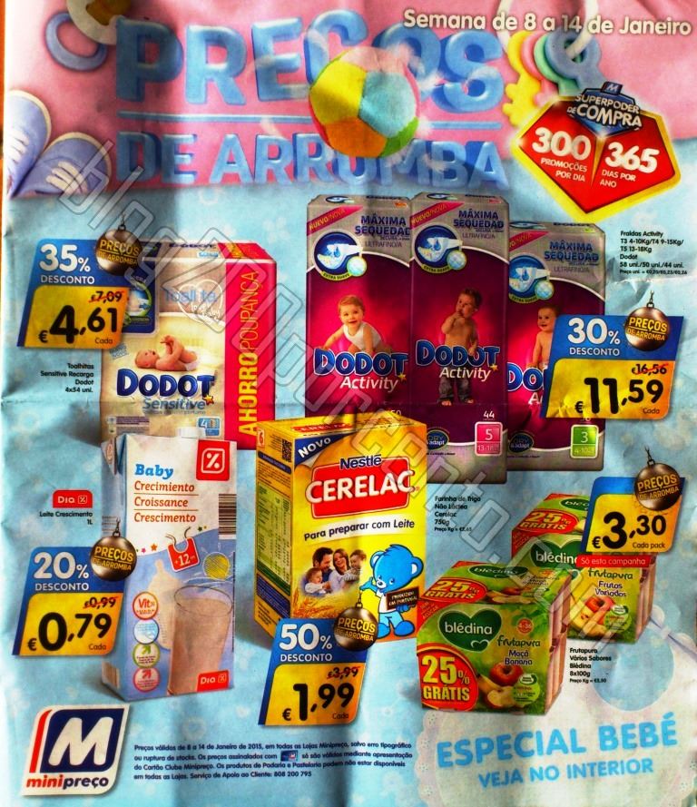 Antevisão Folheto MINIPREÇO Promoções de 8 a 1