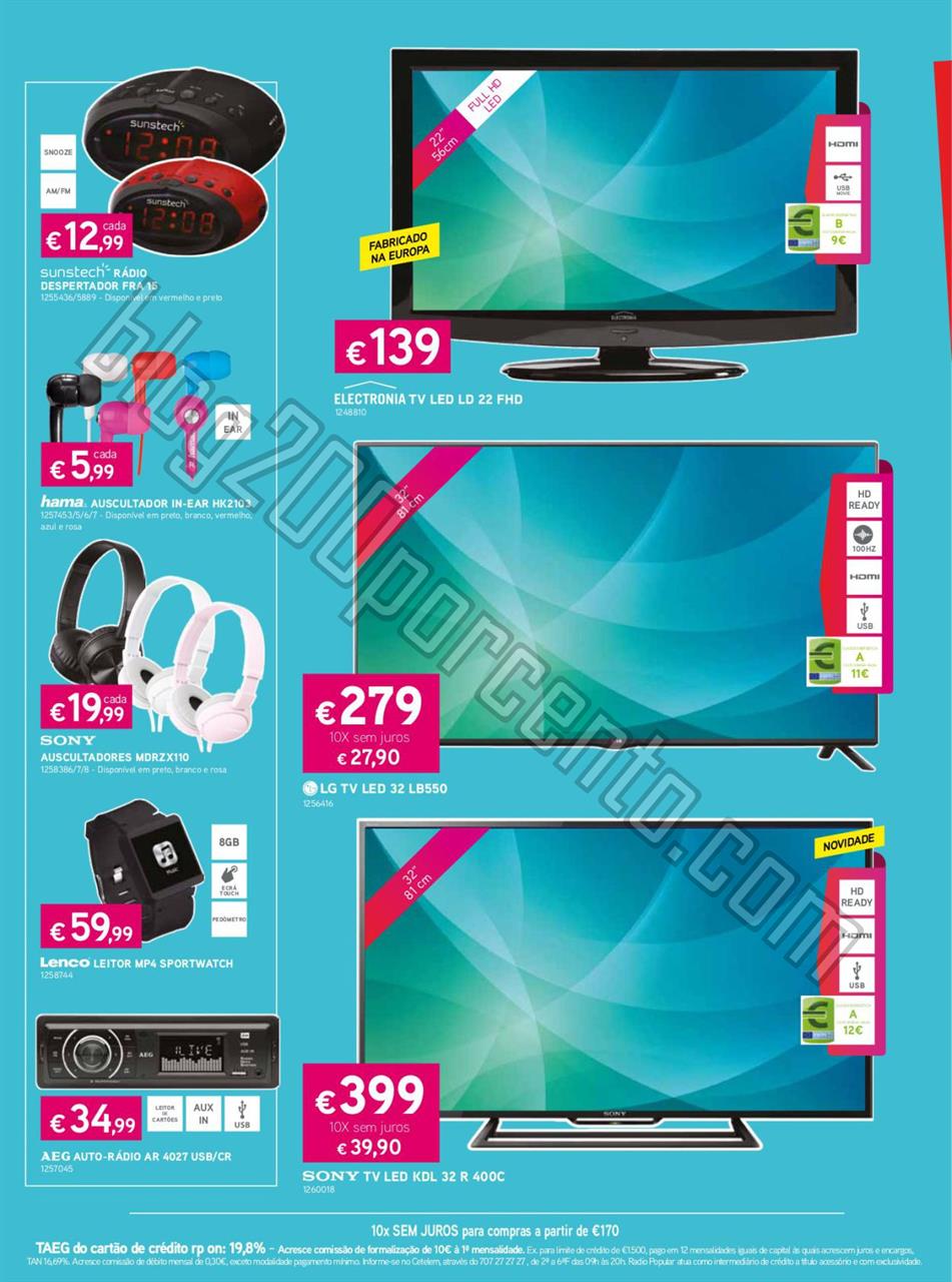 Antevisão Folheto RADIO POPULAR Promoções de 20