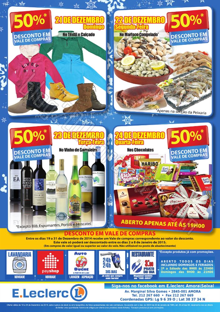 Antevisão Folheto E-LECLERC Amora de 19 a 24 deze