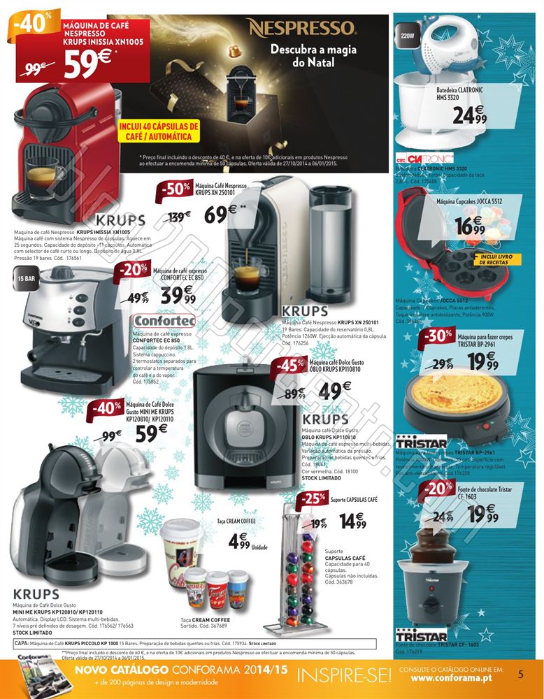 Novo Folheto CONFORAMA Natal de 11 a 31 dezembro p