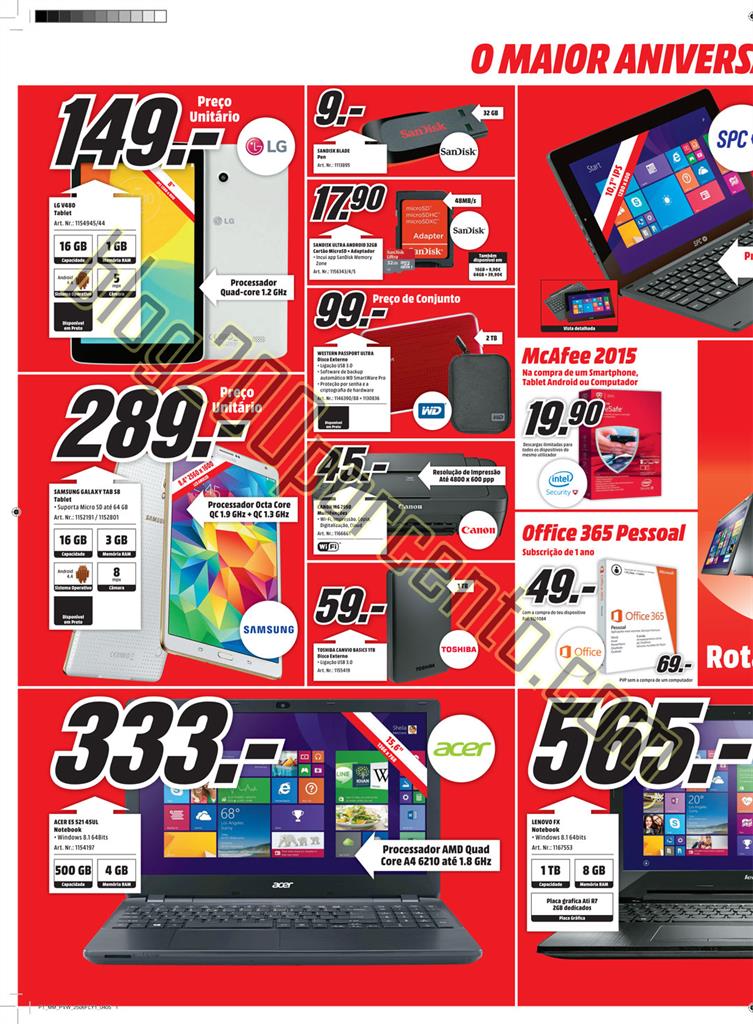 Antevisão Folheto MEDIA MARKT Promoções de 25 j