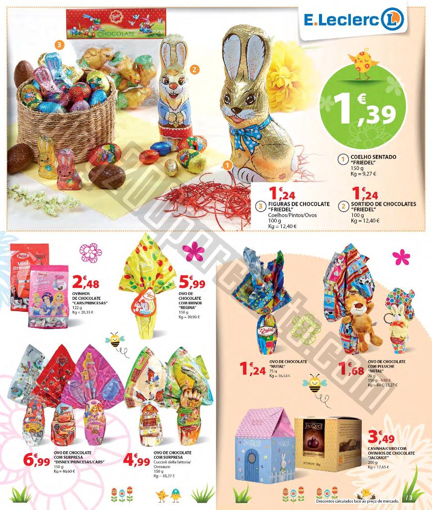 Antevisão Folheto E-LECLERC Páscoa de 24 março 