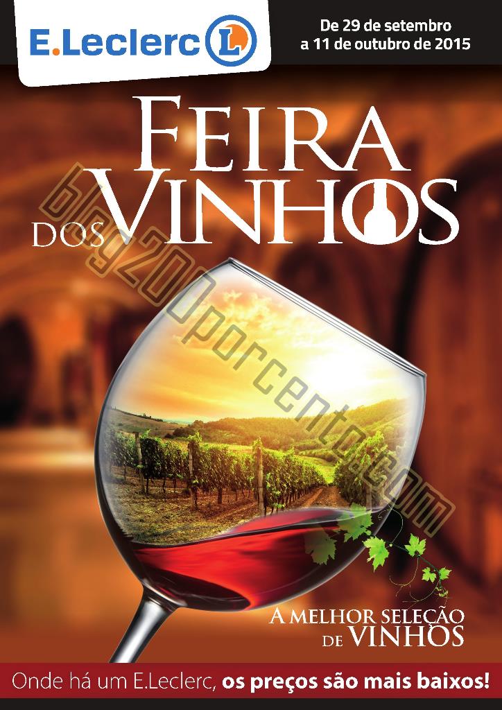 Antevisão Folheto E-LECLERC Vinhos de 29 setembro