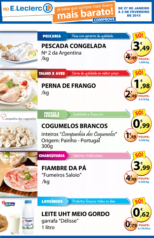 Promoções E-LECLERC Caldas da Rainha de 26 janei