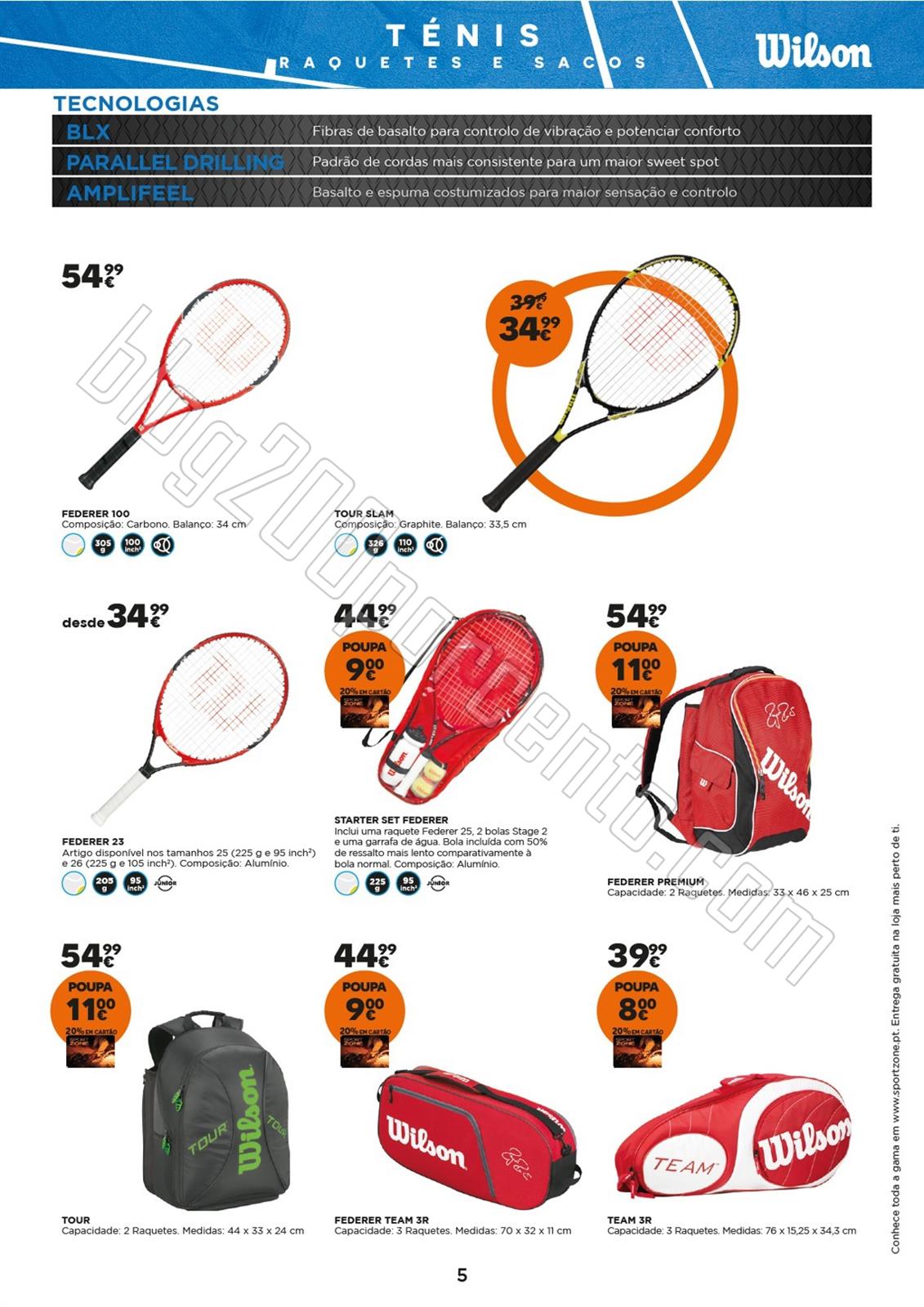 Novo Folheto SPORT ZONE Ténis de 27 abril a 1 jun