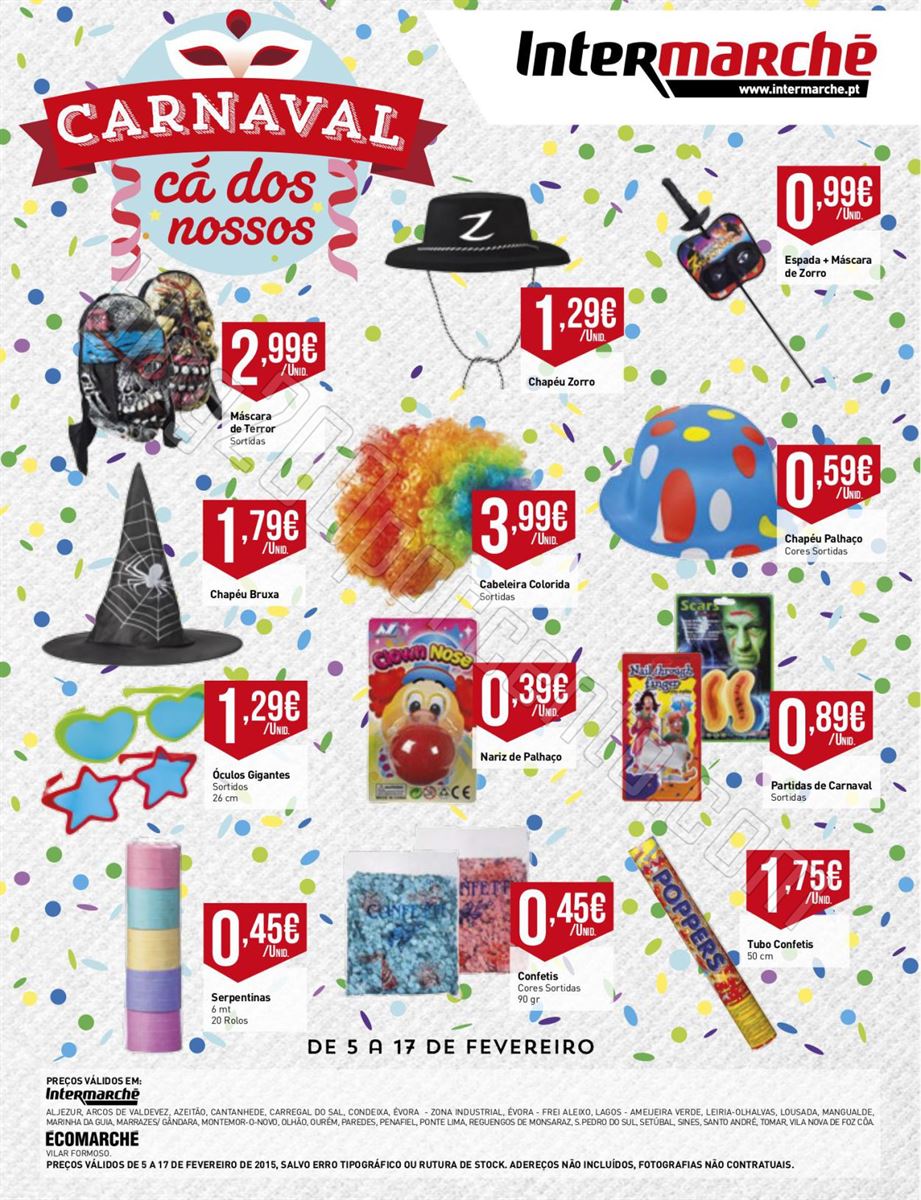 Antevisão Folheto INTERMARCHÉ Carnaval de 5 a 17