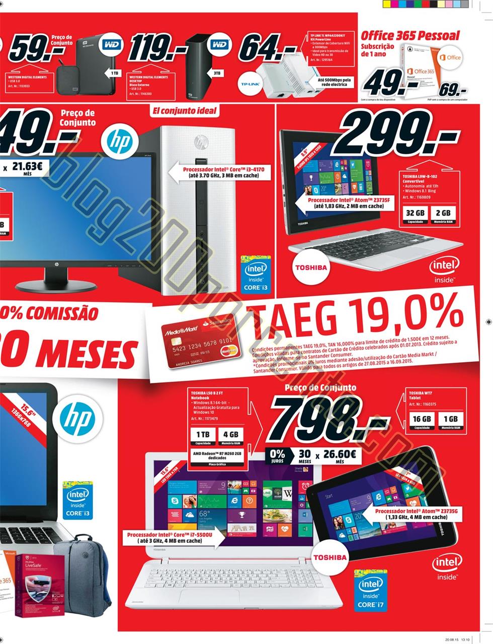 Antevisão folheto MEDIA MARKT de 27 agosto a 2 se