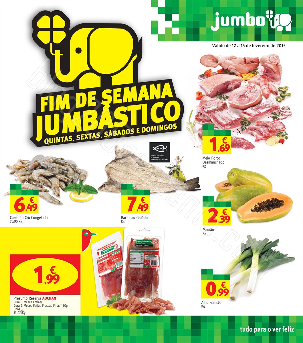 Antevisão Fim de Semana JUMBO de 12 a 15 fevereir