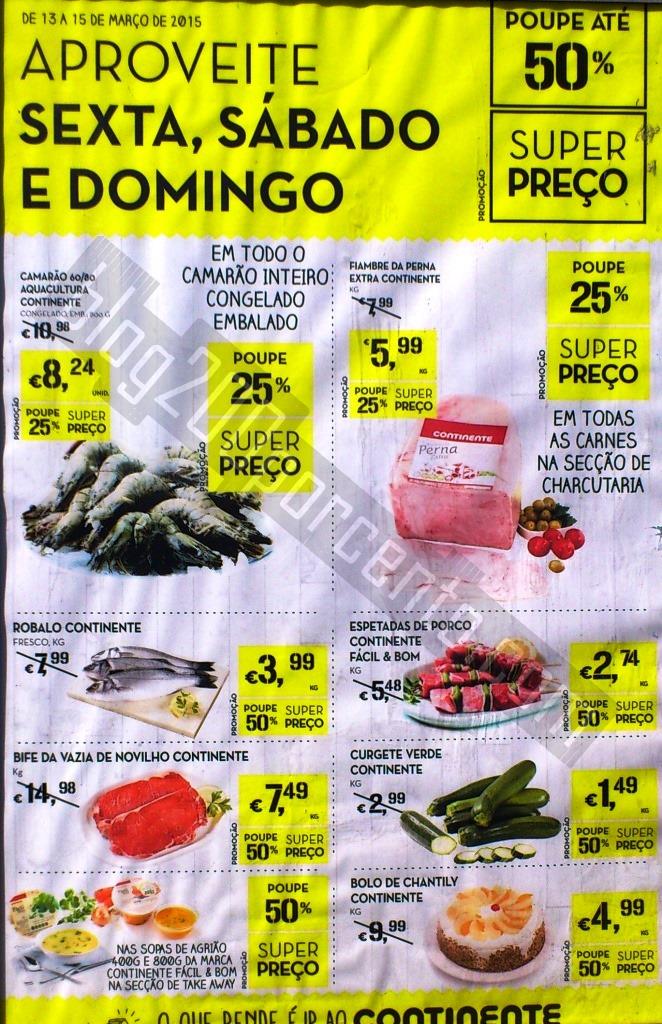 Promoções CONTINENTE de 13 a 15 março - Fim de 