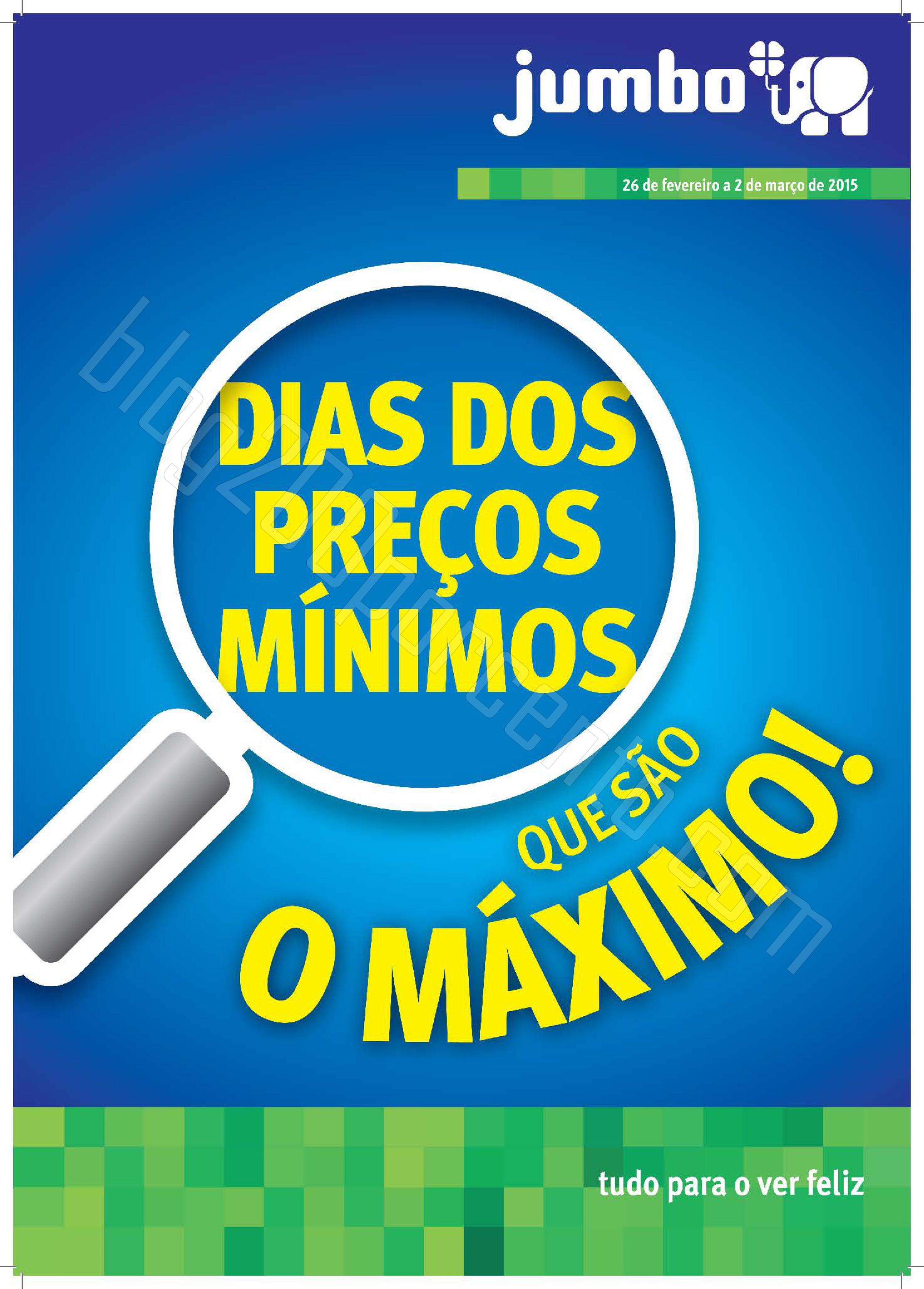 Antevisão Folheto JUMBO Preços minimos de 26 fev